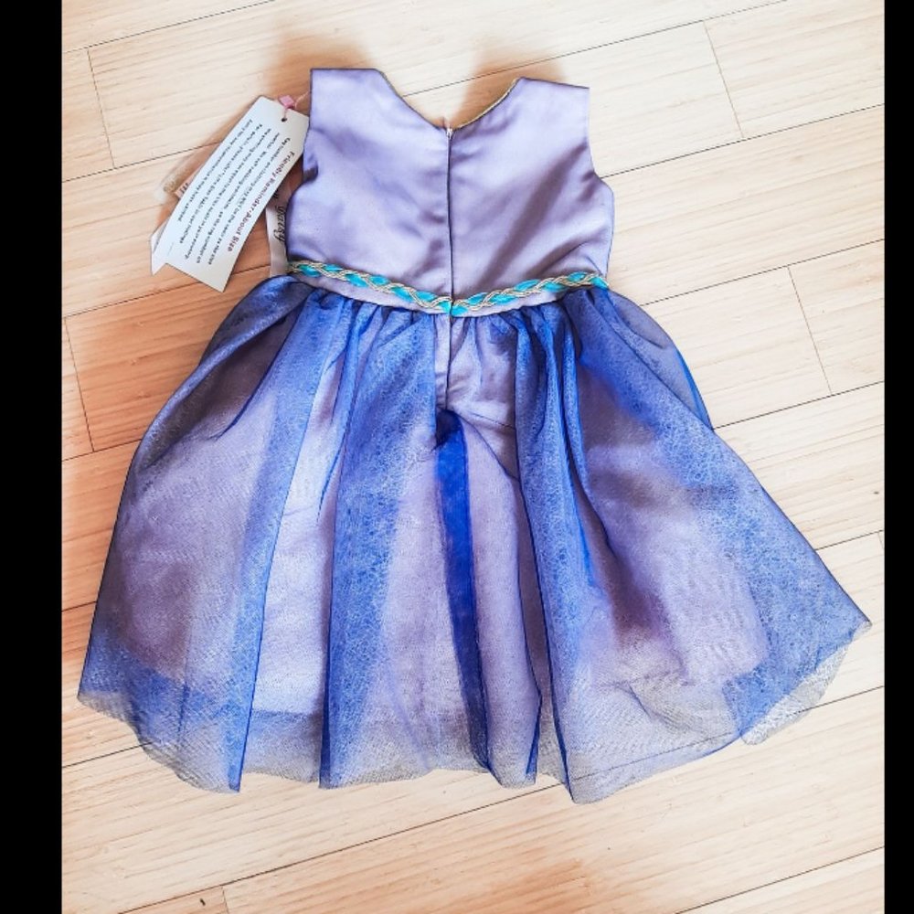 NWT Dressy Daisy Navy & Pink Dress (12m) - Picture 3 of 4
